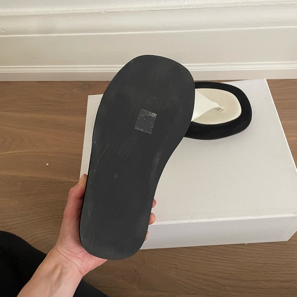 The row ginza sandals in white - Picture 4 of 4